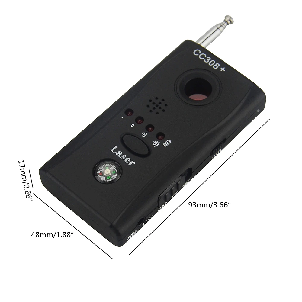 Полный спектр анти-шпионский детектор ошибок CC308+ мини беспроводная камера скрытый сигнал GSM устройство Finder защита конфиденциальности безопасности