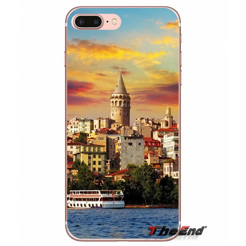 Чехол для iPhone X 4 4S 5 5S 5C SE 6 6S 7 8 Plus Samsung Galaxy J1 J3 J5 J7 A3 A5 2016 2017 Pastel night view scene Turkey City|case plus|for