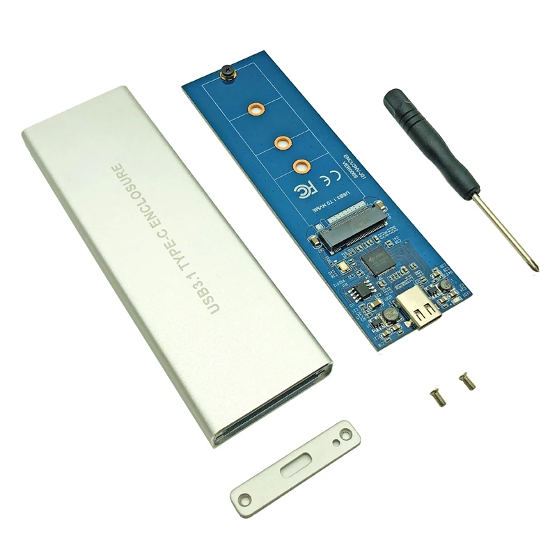 H1111Z M2 SSD чехол NVME корпус M.2 к USB Type C 3 1 адаптер для PCIE NGFF SATA M/B Key Disk Box чехол|Корпус