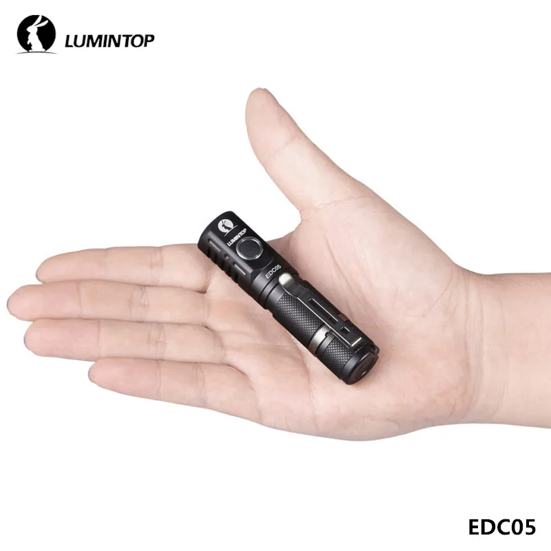 LuminTop EDC05 CREE XPL светодиодный брелок фонарик с магнитом 14500 AA мощный EDC светильник