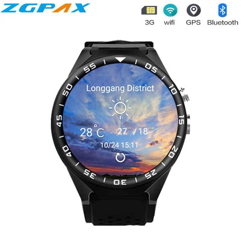 

Heart rate monitor smart watch ZGPAX S99CGPS Bluetooth smart watch 3G SIM card mini camera sports pedometer for Android 5.1