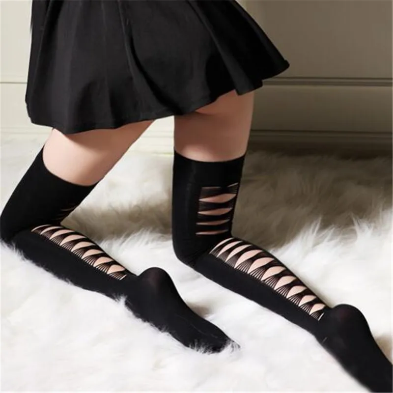 

lady Fishnet Stockings Women Sexy Stocking Fashion Over Knee Stockings Thigh High Sexy Stockings Black Pantyhose