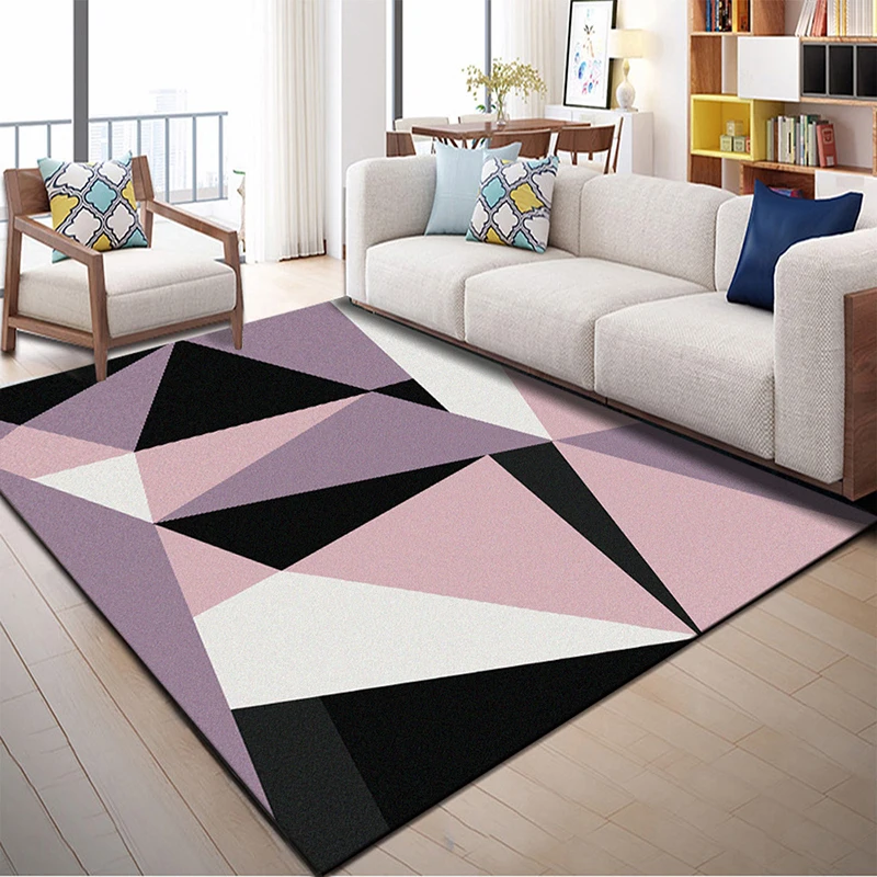 Zeegle Nordic Carpets Anti-slip Sofa Table Area Rugs Carpet For Living Room Bedroom Rug Soft Kids Carpet Study Room Floor Mats