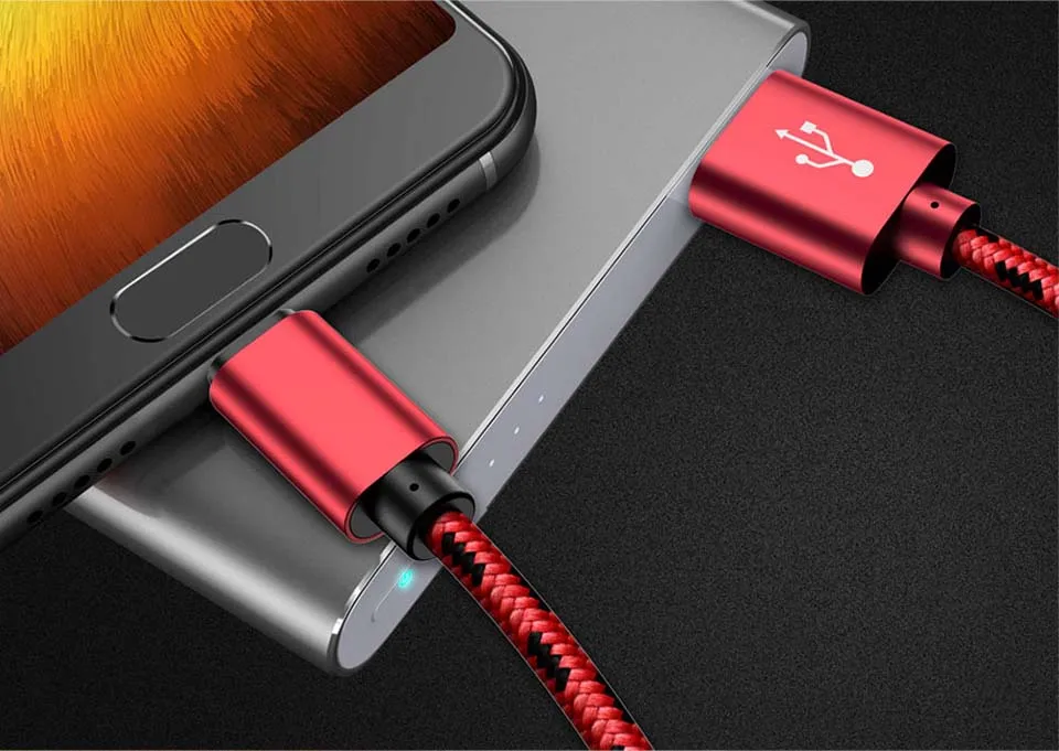 USB Type C Cable for Xiaomi Redmi 8A K20 Note 7 8 Pro 7s USB C Mobile Phone Wire Fast Charging Cable for Type-C Devices Cord