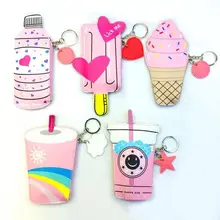 New coin Purses Handbags Women Cute Ice Cream A Bottle Of A Leather Bag Kawaii Kids Wallet A Small Bag For The Keys a bag of seal rings silicon sealings rings of ice cream machine spare parts replacements