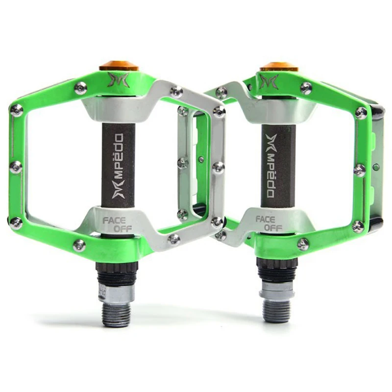 

Bicycle Pedals Mountain Bike Anti-Skid Pedals Aluminum Alloy Pedals Bicycle Bearings Pedals Ultra-Light Bicycle Pedals Green