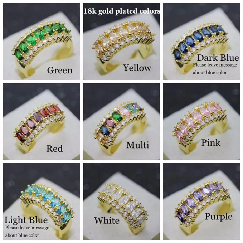 1 18k gold plated colors