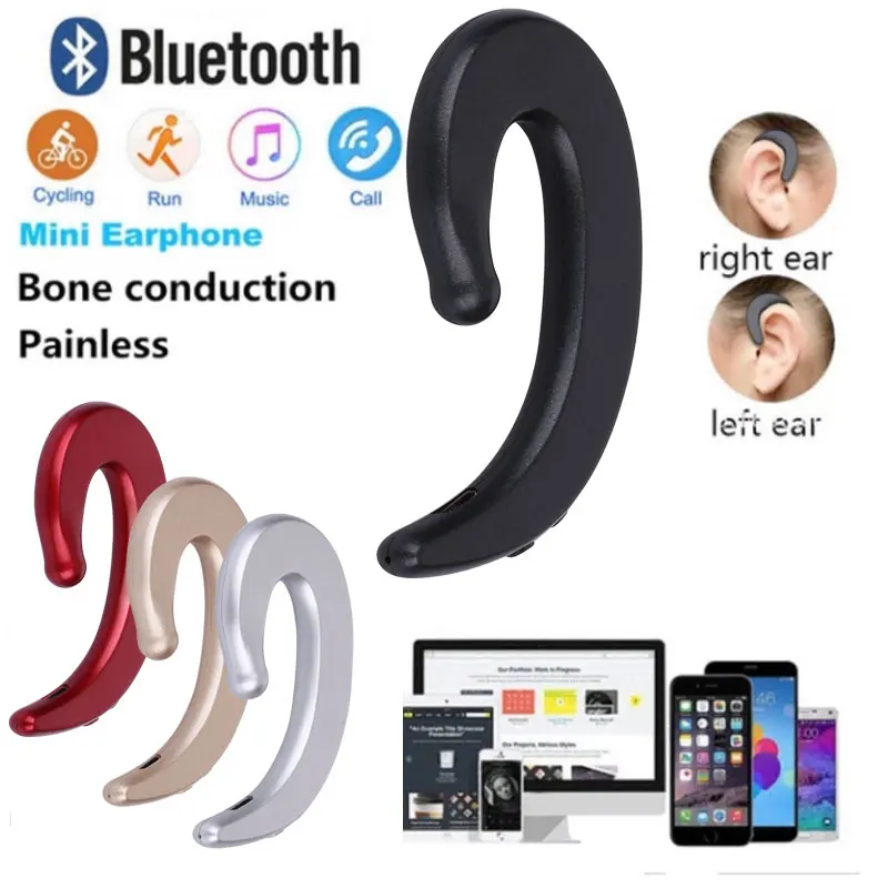 

Wireless Bluetooth Earphone Wireless Bluetooth Headphone Wireless Bluetooth Headsets Bone Conduction with Mic Mini Mobile Phone
