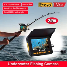Eyoyo Original 4.3″ Fish Finder 1000TVL Underwater Camera For Fishing 150 Degree IR LED Winter ICE Fishing Camera In Russian