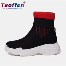 Taoffen/Женская прогулочная обувь; замшевая зимняя теплая обувь; женские кроссовки легкие спортивные повседневные модные женские туфли; Размеры 29-46