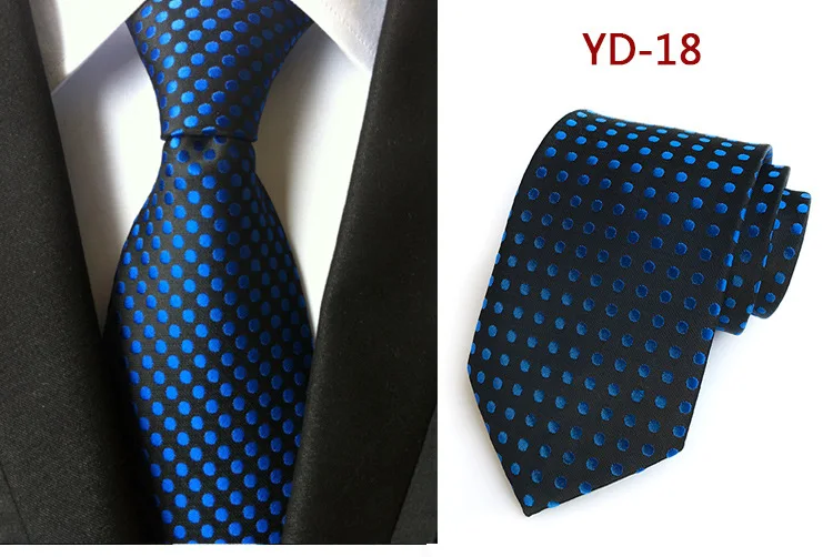 Дизайн, модный галстук, оранжевые, белые, синие галстуки в горошек для мужчин, деловые, свадебные, Формальные Галстуки, 8 см, Шелковый наряд, подарок, Gravata