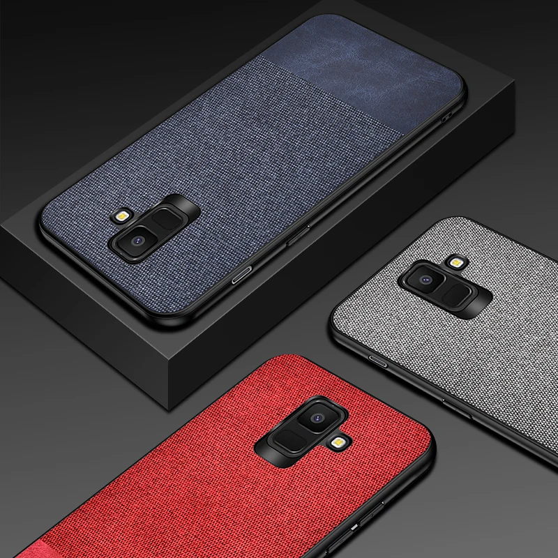 Samsung Galaxy A6 (Plus) 2018 Cloth PC+TPU Stitching case