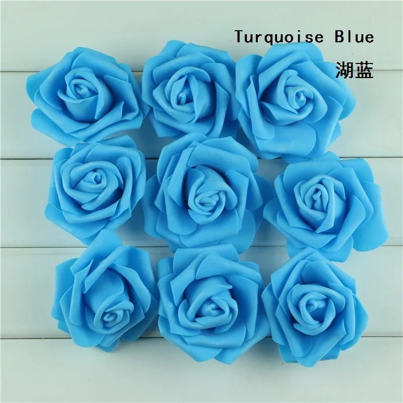 Multicolor PE Foam Rose Fake Flower Scrapbooking Artificial Handmade