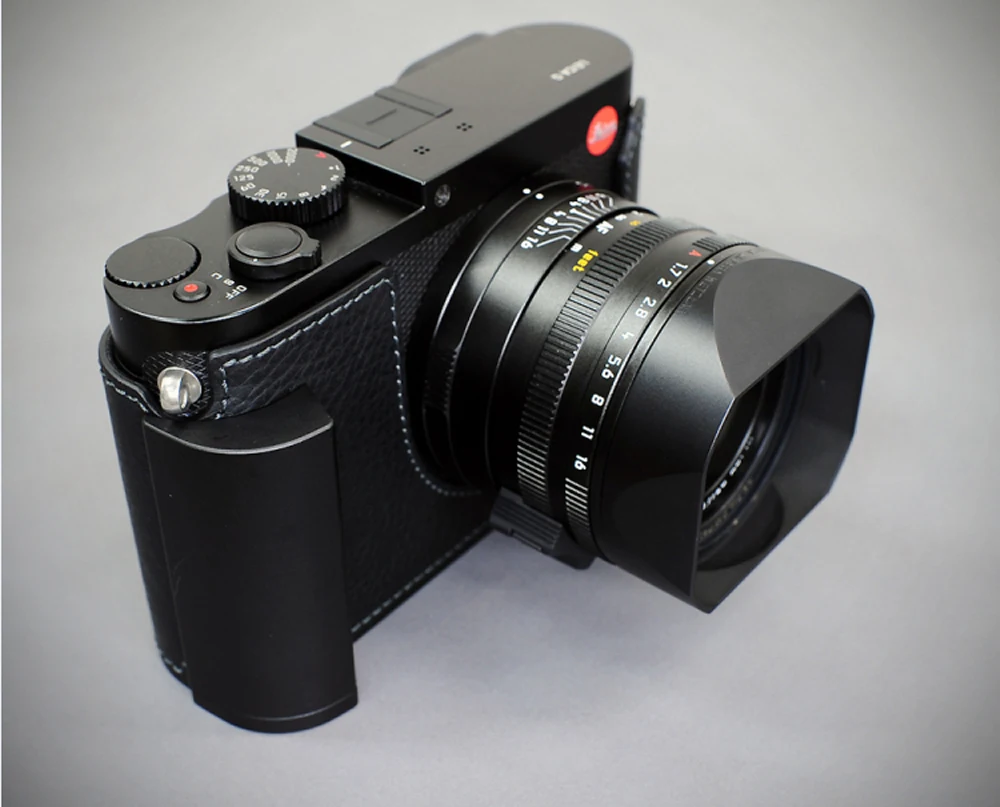 Mili чехол ручной работы из натуральной кожи для камеры наполовину сумка Leica Q2