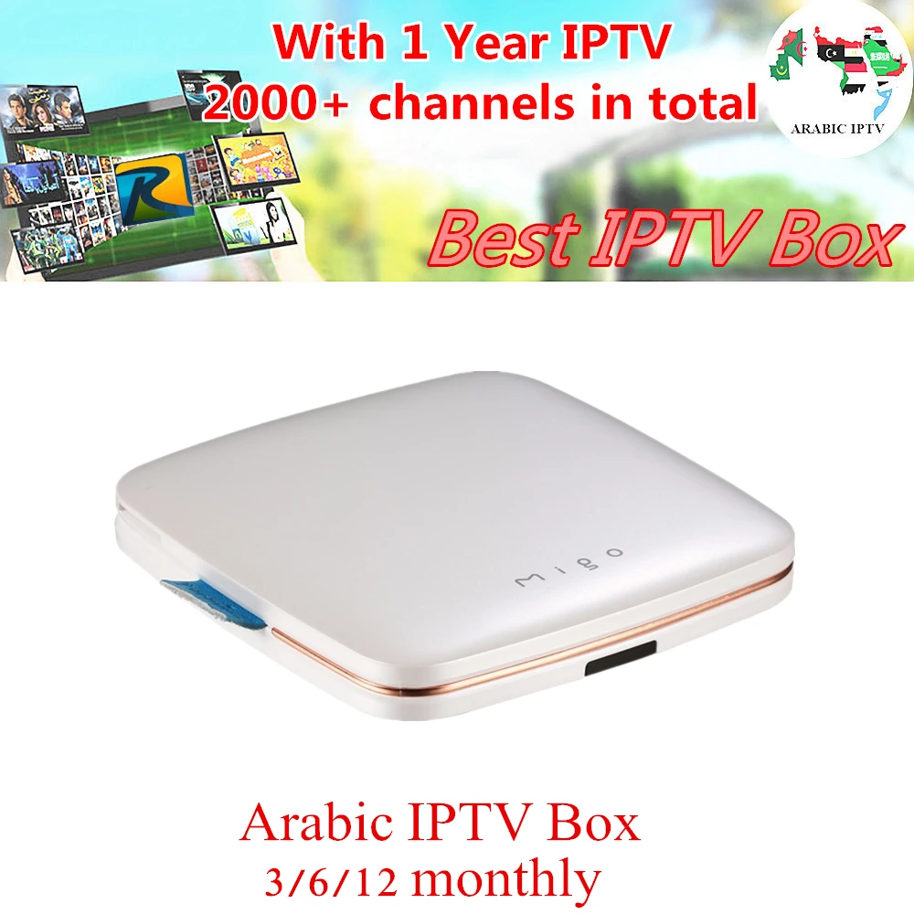 

Ipremium Migo Mini Android 5.1 Portable Smart TV Box Streaming IPTV Box For Most Europe channels Arabic over2000 play tv Decoder