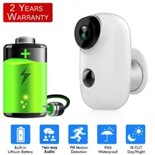 SDETER Rechargeable Battery Wireless IP Camera-WIFI Weatherproof Outdoor Indoor IP65 CCTV Security Camera PIR Motion Sensor Cam