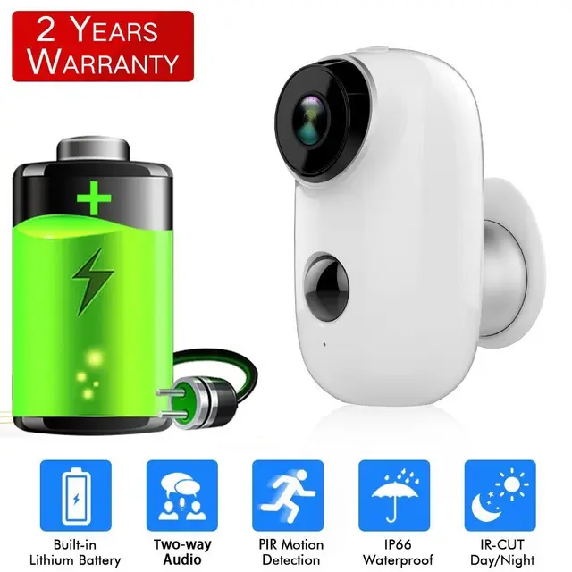 SDETER Rechargeable Battery Wireless IP Camera WIFI Weatherproof