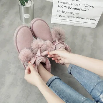 

High Quality Brand Snow Boots Women Fashion Genuine Leather Australia Classic Women's Snow Boot Winter Women Snow Shoes