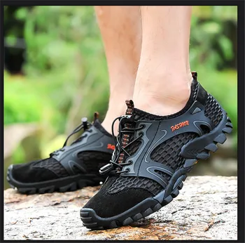 

Men's Outdoor Sports Shoes Breathable Hiking Shoes Large Size 39-46 Outdoor Climbing Sandals Men's Hiking Small Water Sandals