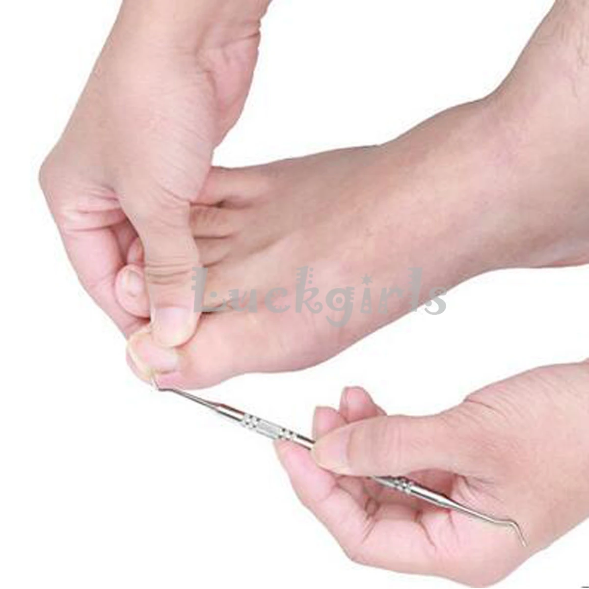 Профессиональный вросший носок коррекция ногтей Лифтер файл чистая установка Инструмент Педикюр Уход за ногтями на ногах крюк двусторонний