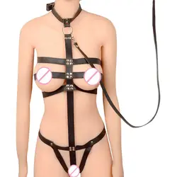 Эротическая одежда кожа бондаж жгут женский ремень БДСМ бондаж ограничения фетиш одежда эротические костюмы для женщин