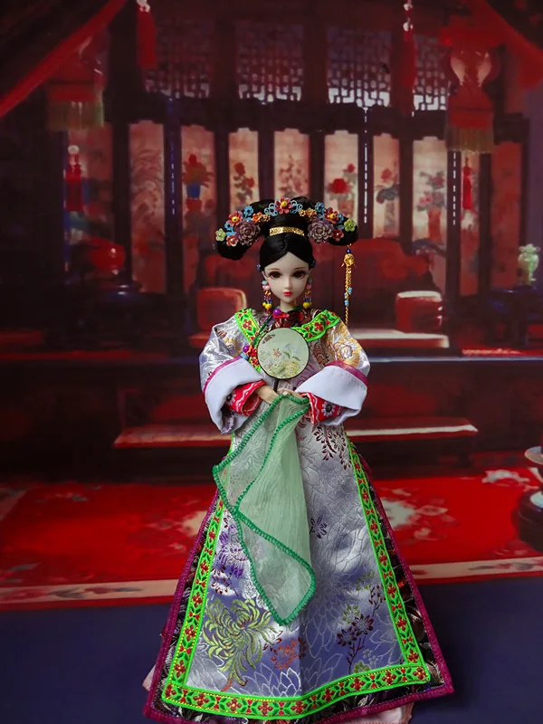 1" Коллекционные китайские куклы Винтаж династии Цин принцесса кукла антикварные восточные куклы игрушки подарки для девочки