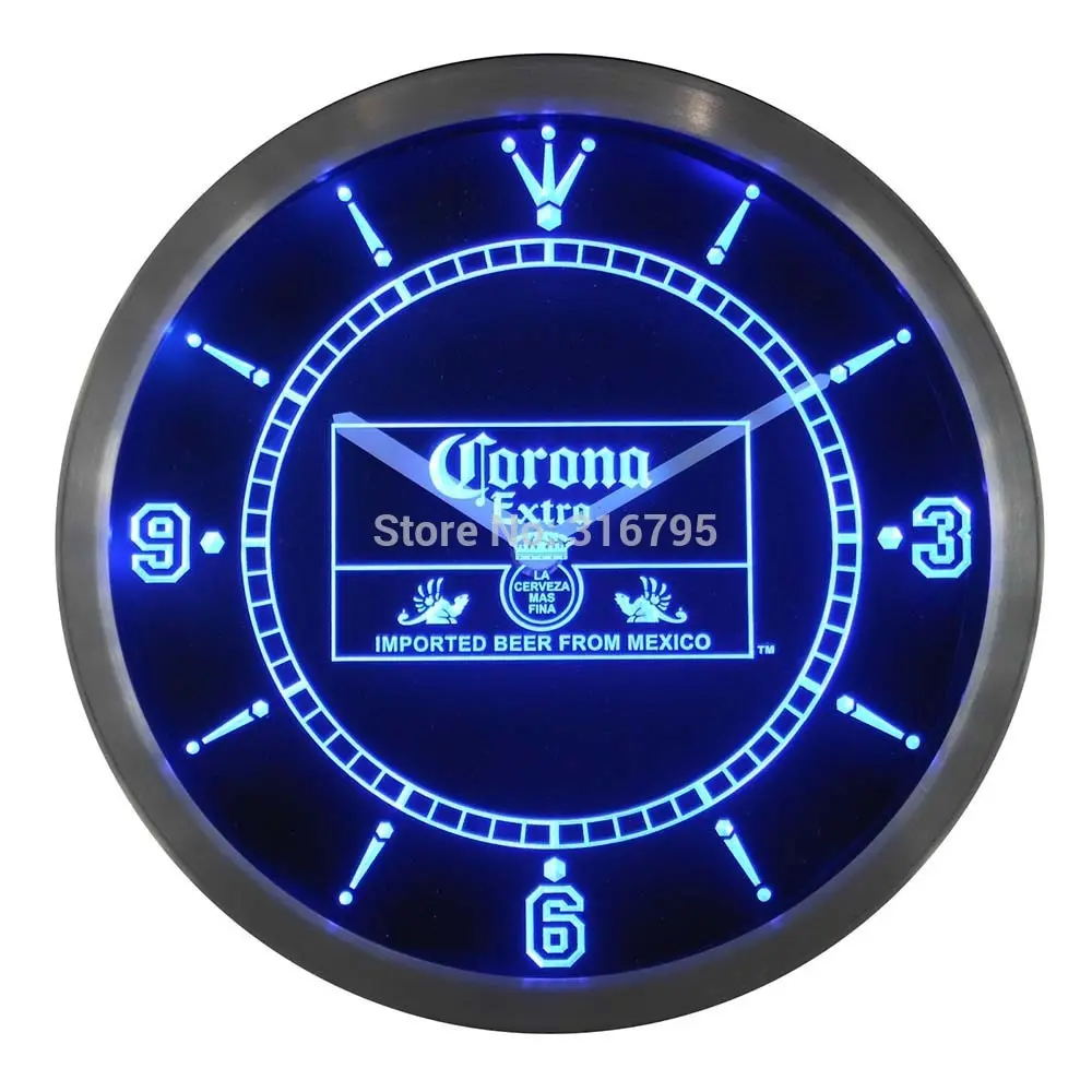 

nc0097 Corona Mexico Beer Bar Pub Neon Sign LED Wall Clock