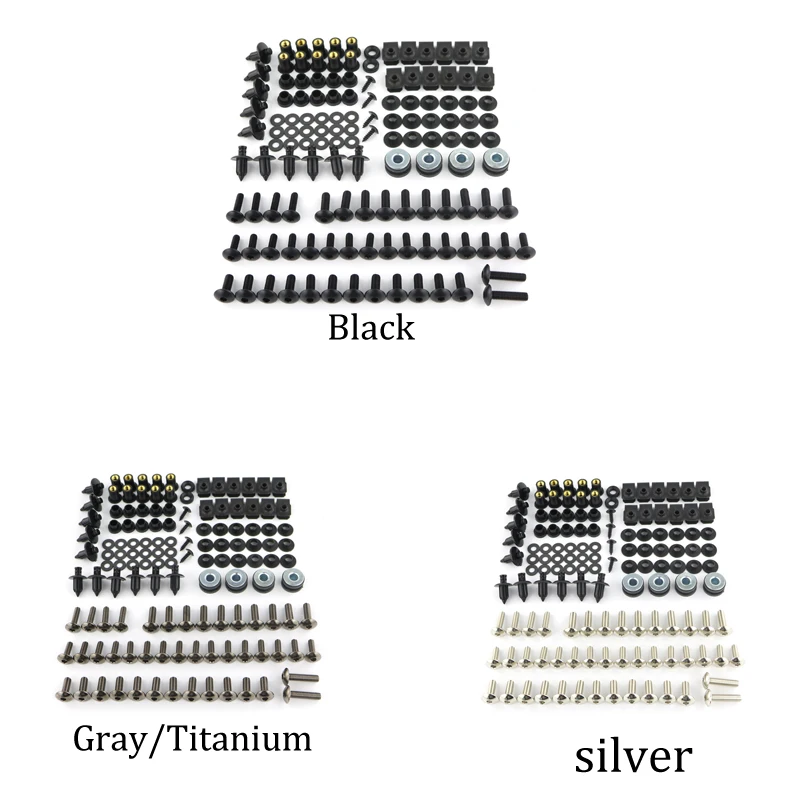 

For Suzuki GSX 650F GSX750S GSX1000/S GSX 1100 Katana SV650 SV1000/S Motorcycle Complete Fairing Bolts Kit Screw OEM Steel