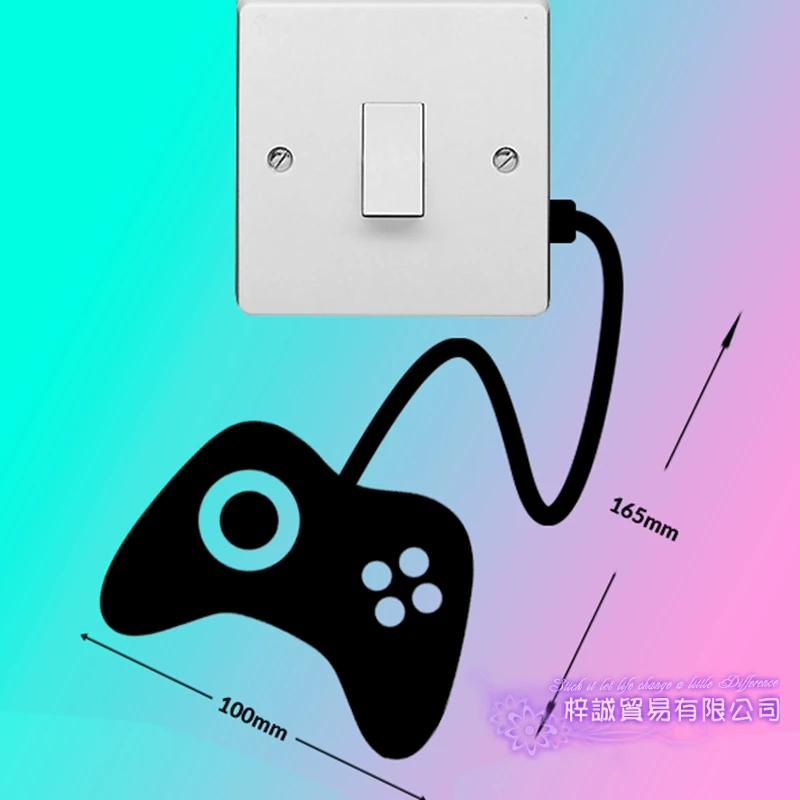 Dctal Game Switch Panel Sticker Gamepad Decal Posters Vinyl Wall Decals Parede Decor Mural | Дом и сад