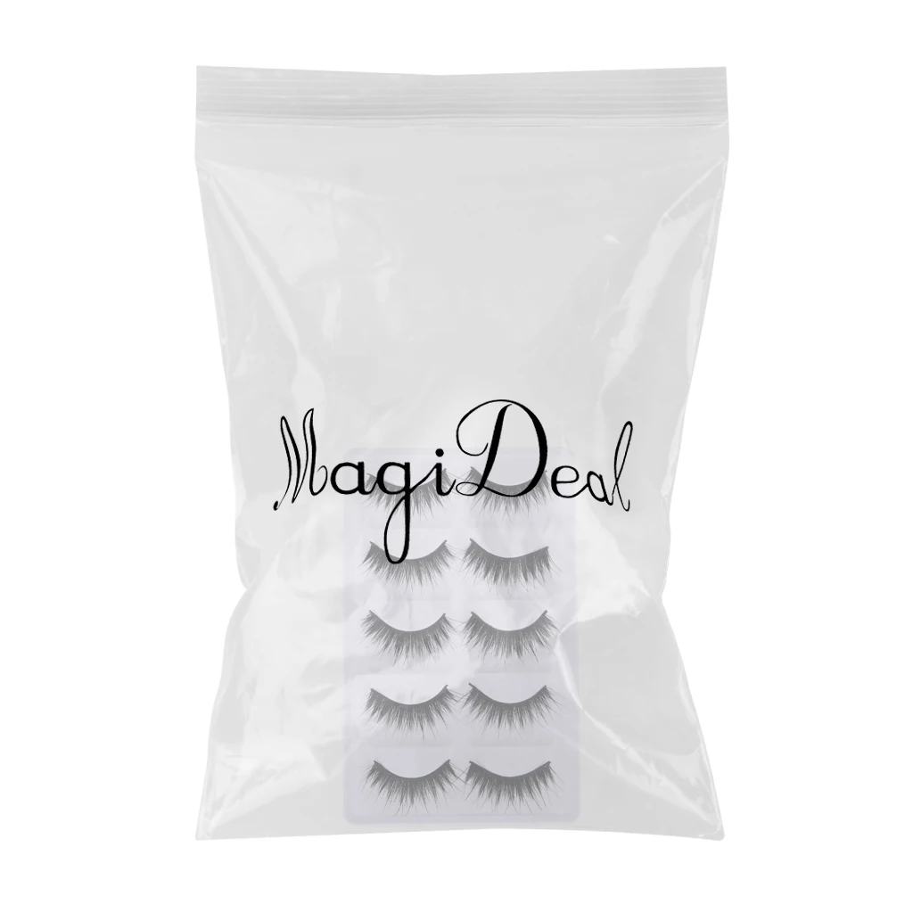 10 Pcs Black False Eyelashes for 12 Inch Dolls Makeup Accessory