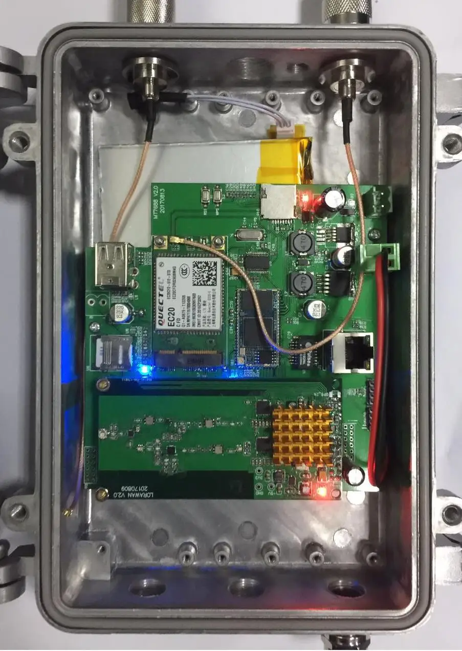 LORA шлюз wifi 4G LAN три режима сети Sx1301