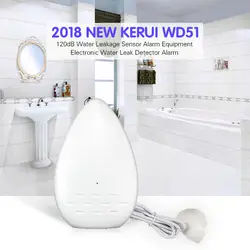 KERUI безопасности 120dB WD51 датчик утечки воды для дома Wifi GSM сигнализация 433 МГц сигнализация электронный утечки воды детектор