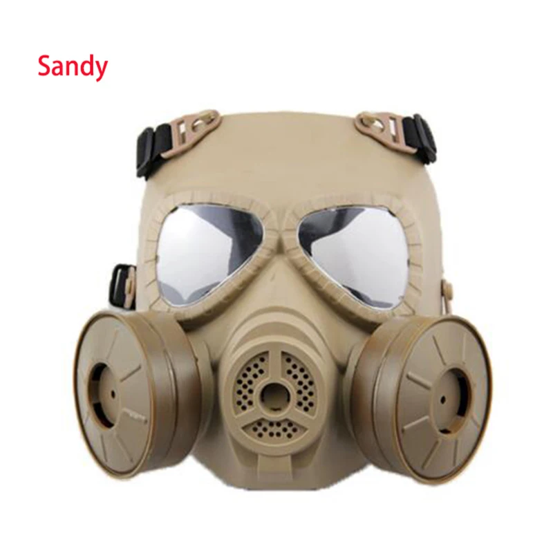 Tactical Protection Masks Full Face Airsoft Resin Mask With Double Fan For CS Cosplay Paintball Game Protection Respirator Mask Tactical Protection Masks Full Face Airsoft Resin Mask With Double Fan For CS Cosplay Paintball Game Protection Respirator Mask