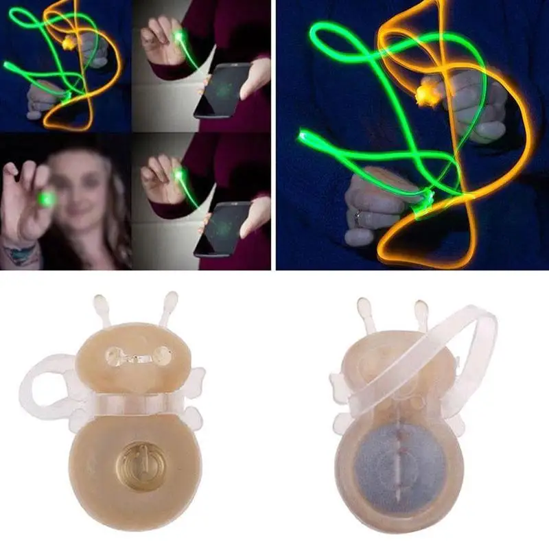 

3D Honeybee Magic Lights Bright Bugz Finger Prop Lamp Hologram Projection Toys