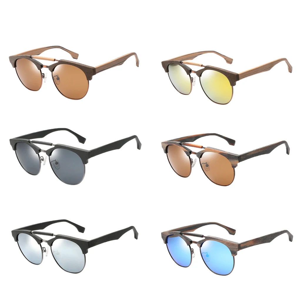 Ретро Поляризованные солнцезащитные очки для женщин и мужчин деревянные ноги очки ночного видения для вождения путешествия Spuare зеркальные очки UV400 Oculos