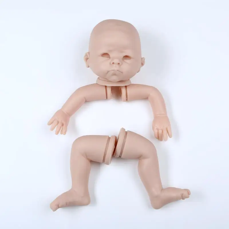 22 дюймов Reborn Baby Doll комплект Неокрашенный кукла Запчасти Мягкая силиконовая виниловая Реалистичная кукла-новорожденная из Наборы незавершенной свободная детская одежда с фантазийным рисунком пресс-форм