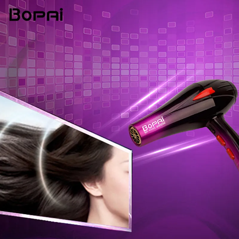 Cheap Professional 4000W Powerful Hair Dryer Fast Styling Blow Dryer Hot And Cold Adjustment Air Dryer Nozzle For Barber Salon Tools