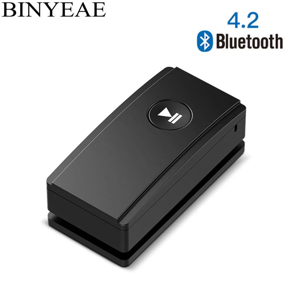 Portable Bluetooth 4 2 Receiver Mini Wireless Stereo Aux 3 5mm Audio Receiver Music Adapter for Earphone Headphone MP3 with clip