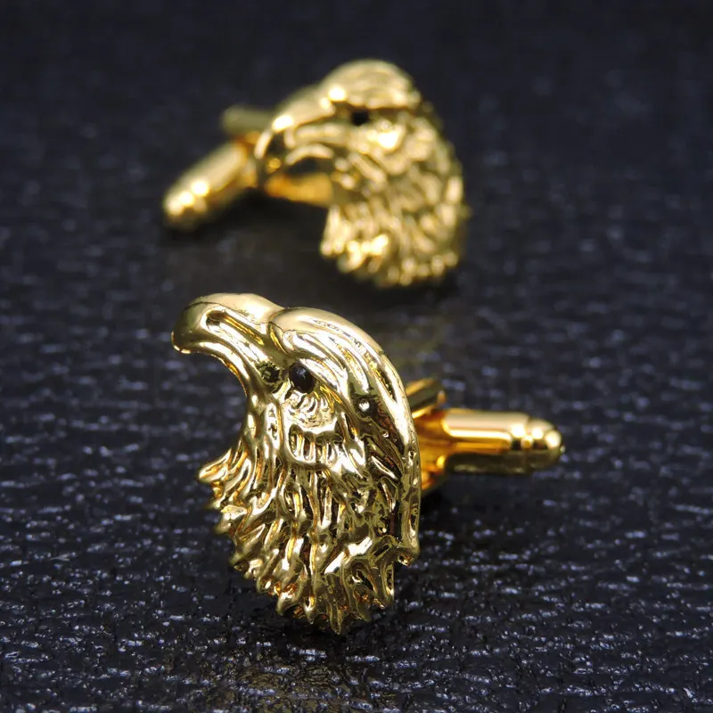 

New luxury men's shirt Cufflinks boutique pure hand polished golden bird Cufflinks French shirt Cufflinks free of freight