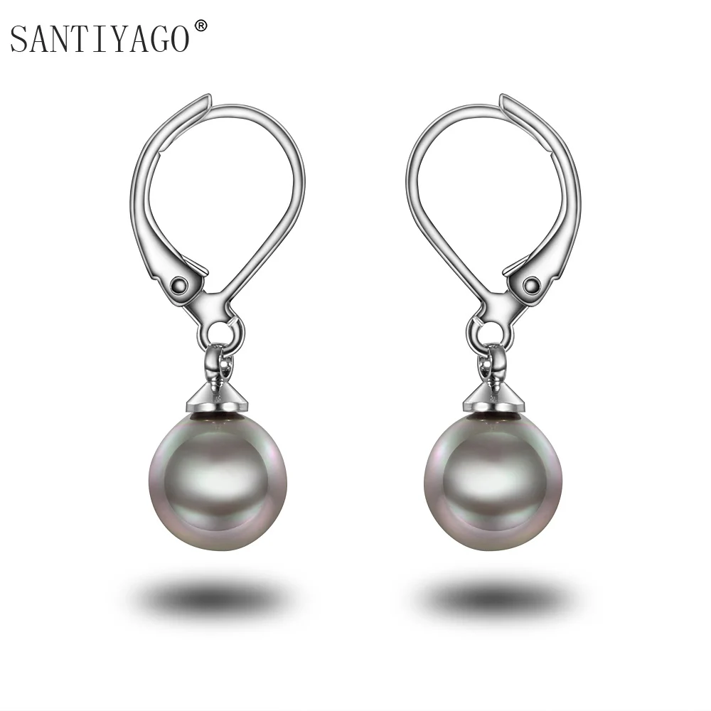 Korean Earrings South Korea small fresh green copper jewelry shell