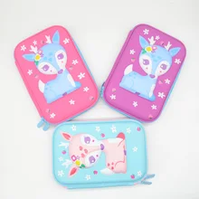 Deer pencil case unicorn kalem kutusu estuche escolar Kawai cute stationery trousse scolaire stylo pen case Deer pencil case unicorn kalem kutusu estuche escolar Kawai cute stationery trousse scolaire stylo pen case