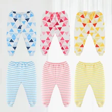 Детские брюки, для мужчин и женщин, для малышей, весна и осень 0-1-2 лет, ламинированные штаны, детское теплое нижнее белье, осенняя одежда