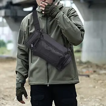 

New Men Outdoor Climbing Molle Chest Bag Canvas Waist Fanny Pack