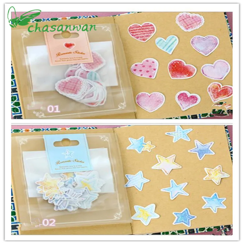 

70Pcs/Lot Scrapbooking Stickers Notebook DIY Decor Paper Sticker for Photo Album Diary Scrapbook Baby Gift Scrapbooking Toy. Q