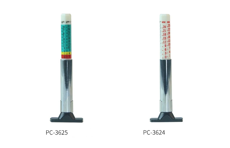 Датчик глубины шин 0-25 мм измеритель глубины шин линейка протектора Ручка удобный инструмент обнаружения Давления в автомобильных шинах