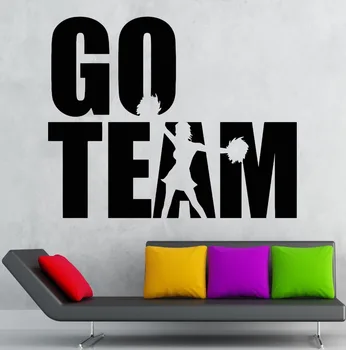 

Wall Stickers Mustang Go Team Sports Fan Cheerleader Vinyl Decal