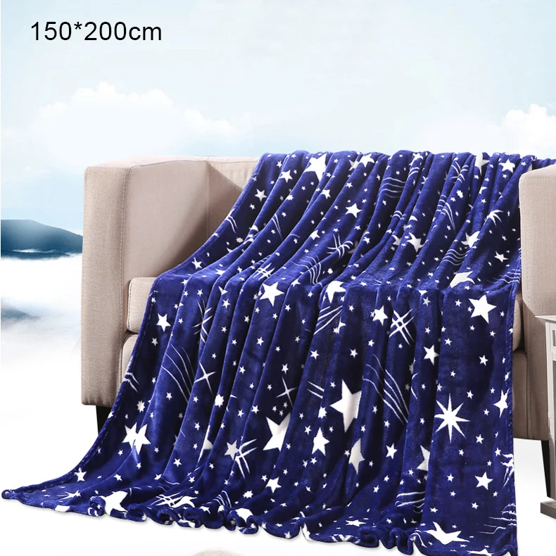 Мягкий теплый голубое небо супер зима коралловый флис диван кровать пледы одеяло простыня twin queen king домашний декор