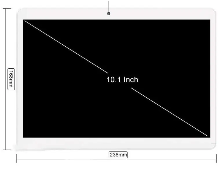 10-дюймовый планшетный ПК с системой андроида и 7,0 Планшеты Octa core 1280*800 4 Гб Оперативная память 64 Гб Встроенная память Dual SIM тонкая и плоская камера дюйм/сек, GPS 3g WCDMA телефона pad 10,1