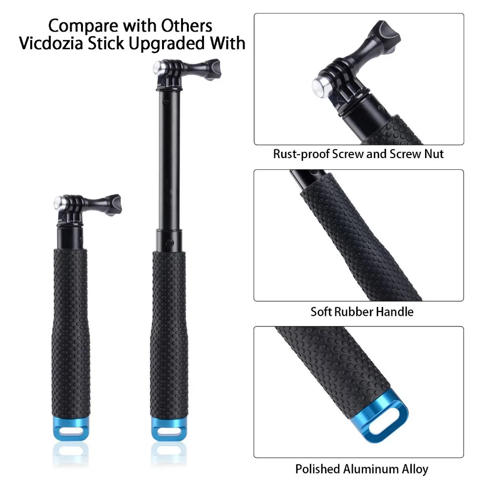 Waterproof Hand Grip Adjustable Selfie Stick Handheld (9)