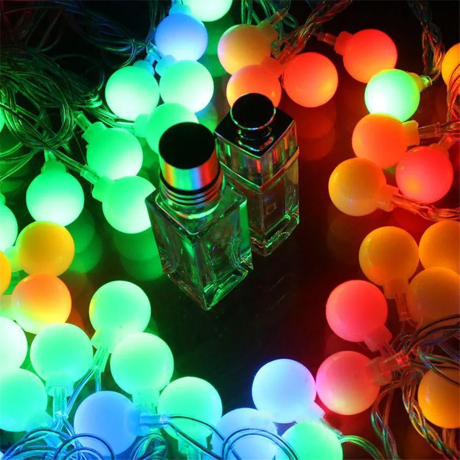 

10m 80 Led Fairy Garland LED Ball String Lights Waterproof Decorative Lamp For Christmas Tree Wedding Home Decoration 45